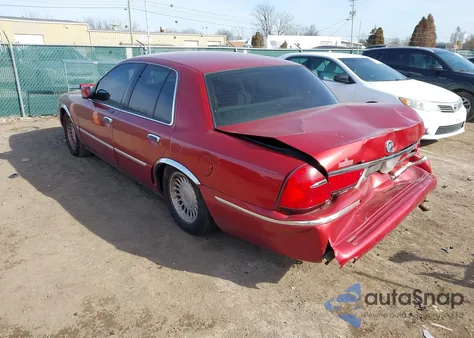 1999 Mercury Grand Marquis Ls from USA, damaged, VIN 2MEFM75W9XX615144